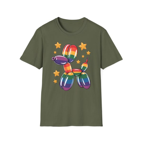 Tshirt Drapeau LGBT ballon en forme de chien avec étoiles design amusant et coloré pour soutien à la communauté LGBTQ+ et diversité t-shirt - Image 61