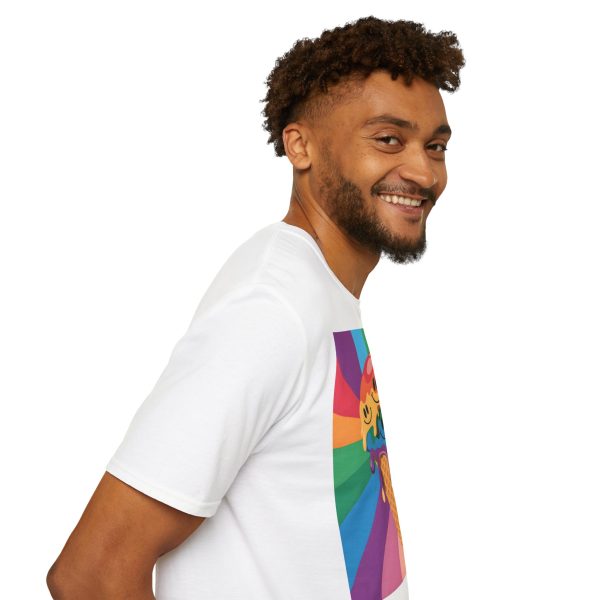 Tshirt Drapeau LGBT trois cônes de glace avec garnitures différentes design amusant et coloré pour célébrer la diversité LGBTQ+ t-shirt - Image 23