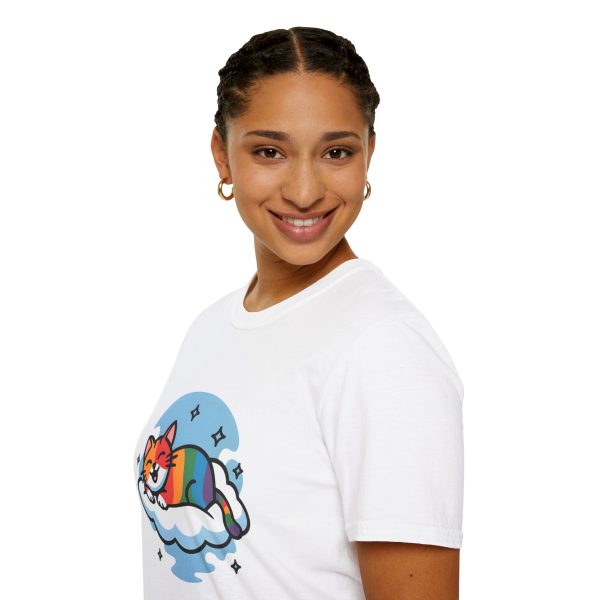 Tshirt Drapeau LGBT chat dormant sur un nuage design mignon et apaisant pour fierté LGBTQ+ et inclusion universelle shirt t-shirt - Image 21