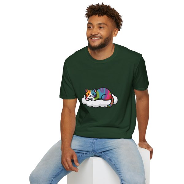 Tshirt LGBTQ+ chat allongé sur un nuage design mignon et apaisant pour célébrer l'amour et la diversité dans la communauté LGBTQ+ t-shirt - Image 84