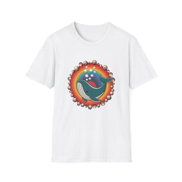 Tshirt LGBT+ baleine avec un arc-en-ciel en arrière-plan design magique et coloré pour sensibilisation et inclusion LGBTQ+ shirt t-shirt - Image 13