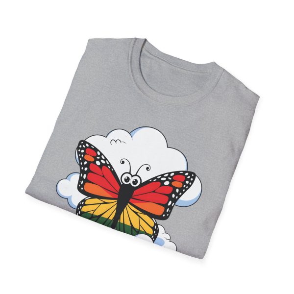 Tshirt Drapeau LGBT papillon assis sur un nuage dans le ciel design poétique et coloré pour sensibilisation et fierté LGBTQ+ shirt t-shirt - Image 28