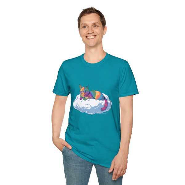 Tshirt Drapeau LGBT chat allongé sur un nuage design mignon et poétique pour sensibilisation et inclusion LGBTQ+ shirt t-shirt - Image 103