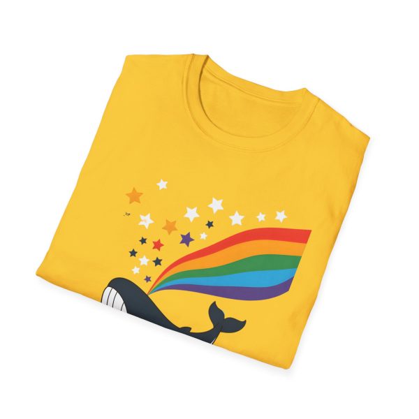 Tshirt LGBTQ+ baleine avec arc-en-ciel et étoiles design magique et coloré pour soutenir la diversité et inclusion LGBTQ+ shirt t-shirt - Image 52