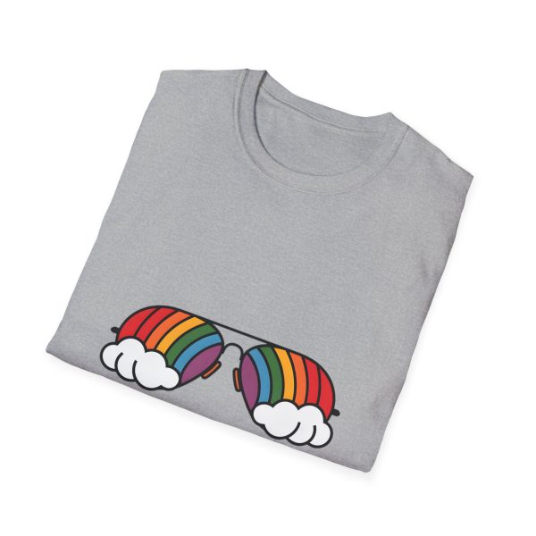 Tshirt Drapeau LGBT lunettes avec arc-en-ciel design amusant et stylé pour sensibilisation et soutien à la communauté LGBTQ+ shirt t-shirt - Image 28