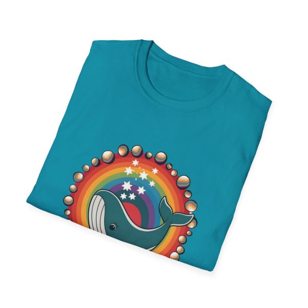 Tshirt LGBT+ baleine avec un arc-en-ciel en arrière-plan design magique et coloré pour sensibilisation et inclusion LGBTQ+ shirt t-shirt - Image 100