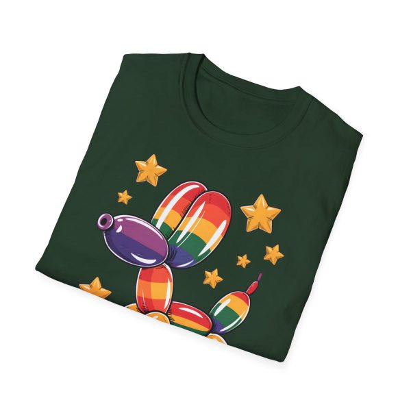 Tshirt Drapeau LGBT ballon en forme de chien avec étoiles design amusant et coloré pour soutien à la communauté LGBTQ+ et diversité t-shirt - Image 76