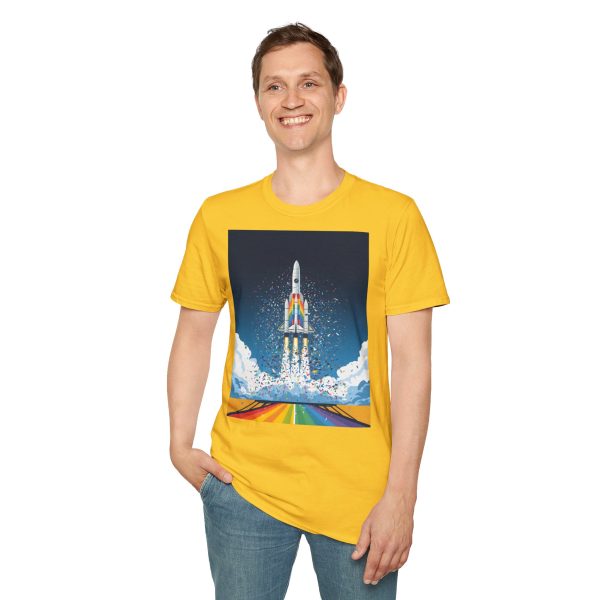 Tshirt LGBTQ+ fusée décolle dans le ciel design futuriste et inspirant pour célébrer la fierté et inclusion LGBTQ+ shirt t-shirt - Image 55