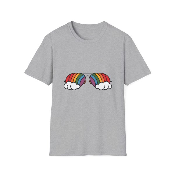 Tshirt Drapeau LGBT lunettes avec arc-en-ciel design amusant et stylé pour sensibilisation et soutien à la communauté LGBTQ+ shirt t-shirt - Image 25