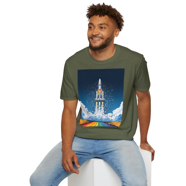 Tshirt LGBTQ+ fusée décolle dans le ciel design futuriste et inspirant pour célébrer la fierté et inclusion LGBTQ+ shirt t-shirt - Image 72