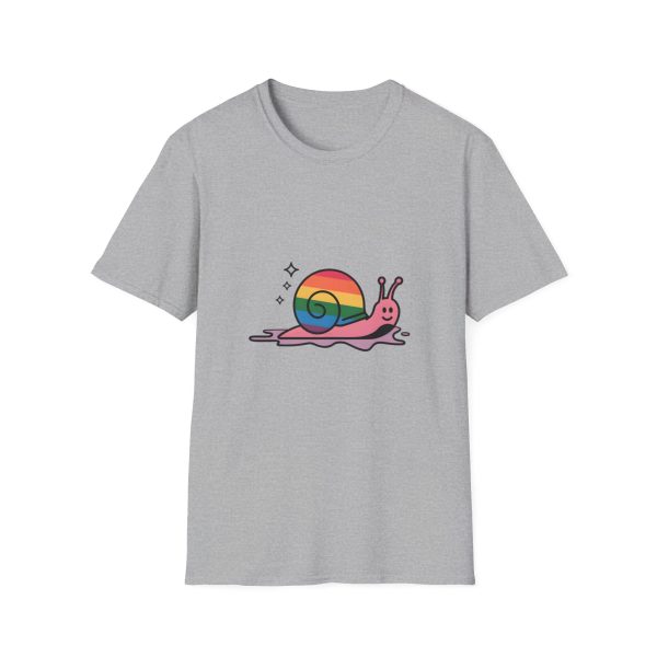 Tshirt Drapeau LGBT escargot avec coquille arc-en-ciel design amusant et coloré pour sensibilisation LGBTQ+ et fierté shirt t-shirt - Image 25