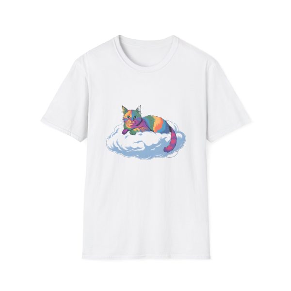 Tshirt Drapeau LGBT chat allongé sur un nuage design mignon et poétique pour sensibilisation et inclusion LGBTQ+ shirt t-shirt - Image 13