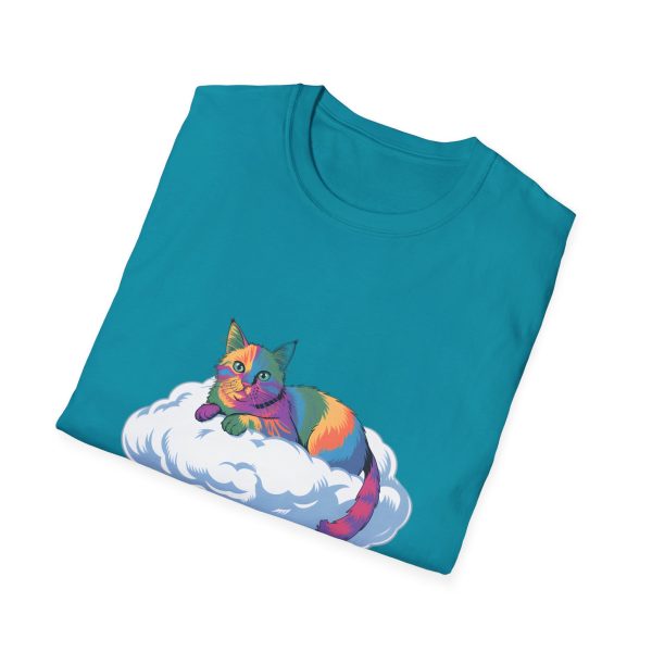 Tshirt Drapeau LGBT chat allongé sur un nuage design mignon et poétique pour sensibilisation et inclusion LGBTQ+ shirt t-shirt - Image 100