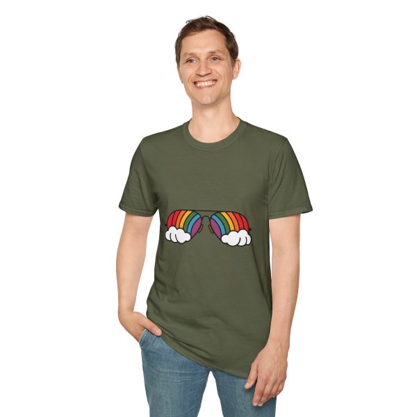 Tshirt Drapeau LGBT lunettes avec arc-en-ciel design amusant et stylé pour sensibilisation et soutien à la communauté LGBTQ+ shirt t-shirt - Image 67