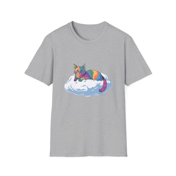 Tshirt Drapeau LGBT chat allongé sur un nuage design mignon et poétique pour sensibilisation et inclusion LGBTQ+ shirt t-shirt - Image 25