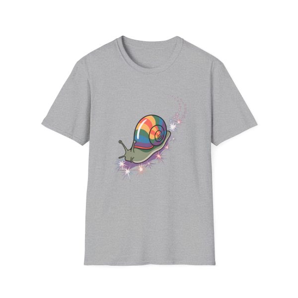 Tshirt LGBT+ escargot avec coquille colorée sur son dos design original et mignon pour célébrer la diversité et fierté LGBTQ+ shirt t-shirt - Image 25