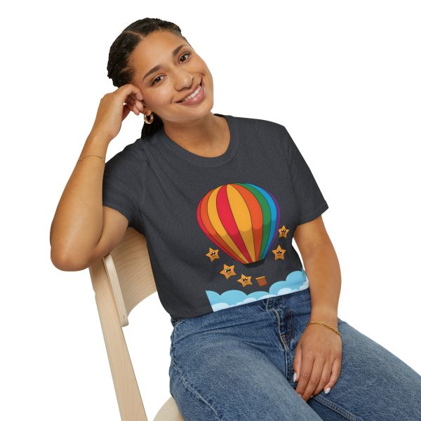 Tshirt LGBTQ+ montgolfière avec étoiles design coloré pour sensibilisation et soutien à la communauté LGBT+ et égalité shirt t-shirt - Image 10