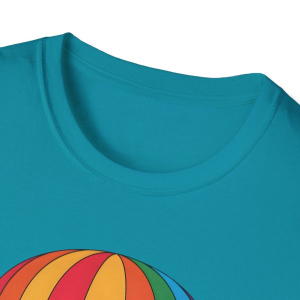 Tshirt LGBTQ+ montgolfière avec étoiles design coloré pour sensibilisation et soutien à la communauté LGBT+ et égalité shirt t-shirt - Image 99