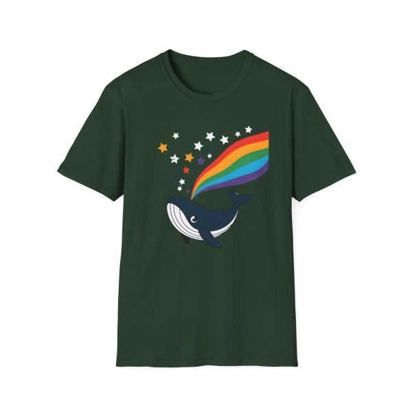 Tshirt LGBTQ+ baleine avec arc-en-ciel et étoiles design magique et coloré pour soutenir la diversité et inclusion LGBTQ+ shirt t-shirt - Image 73