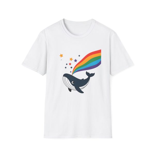 Tshirt LGBTQ+ baleine avec arc-en-ciel et étoiles design magique et coloré pour soutenir la diversité et inclusion LGBTQ+ shirt t-shirt - Image 13