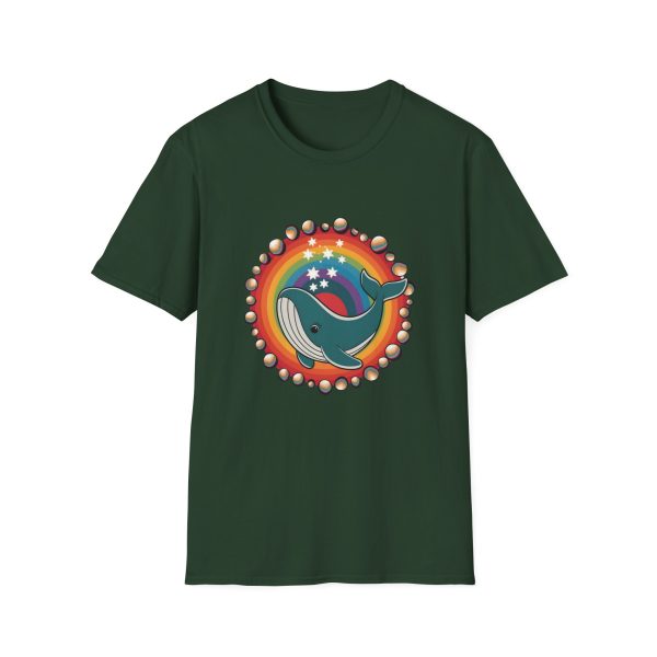 Tshirt LGBT+ baleine avec un arc-en-ciel en arrière-plan design magique et coloré pour sensibilisation et inclusion LGBTQ+ shirt t-shirt - Image 73