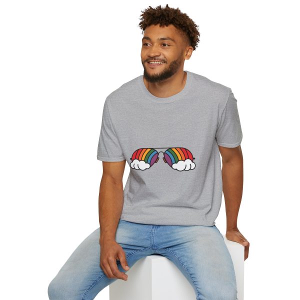 Tshirt Drapeau LGBT lunettes avec arc-en-ciel design amusant et stylé pour sensibilisation et soutien à la communauté LGBTQ+ shirt t-shirt - Image 36