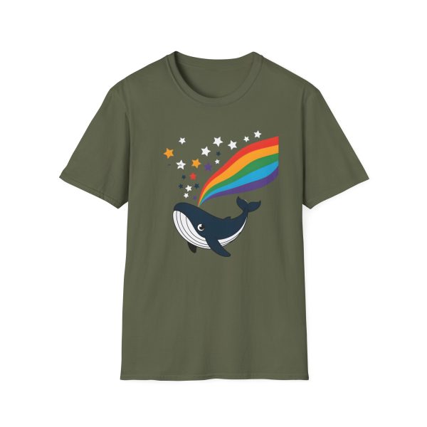 Tshirt LGBTQ+ baleine avec arc-en-ciel et étoiles design magique et coloré pour soutenir la diversité et inclusion LGBTQ+ shirt t-shirt - Image 61