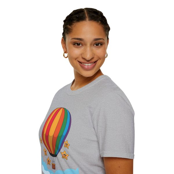 Tshirt LGBTQ+ montgolfière avec étoiles design coloré pour sensibilisation et soutien à la communauté LGBT+ et égalité shirt t-shirt - Image 33