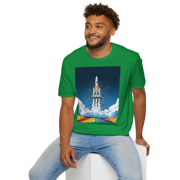 Tshirt LGBTQ+ fusée décolle dans le ciel design futuriste et inspirant pour célébrer la fierté et inclusion LGBTQ+ shirt t-shirt - Image 96