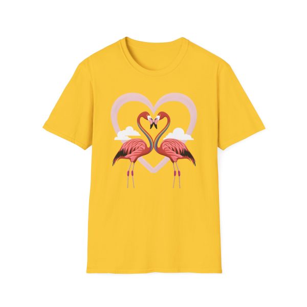 Tshirt LGBTQ+ flamants roses formant un coeur design symbolique et symbolique pour célébrer l'amour et la diversité LGBTQ+ shirt t-shirt - Image 49