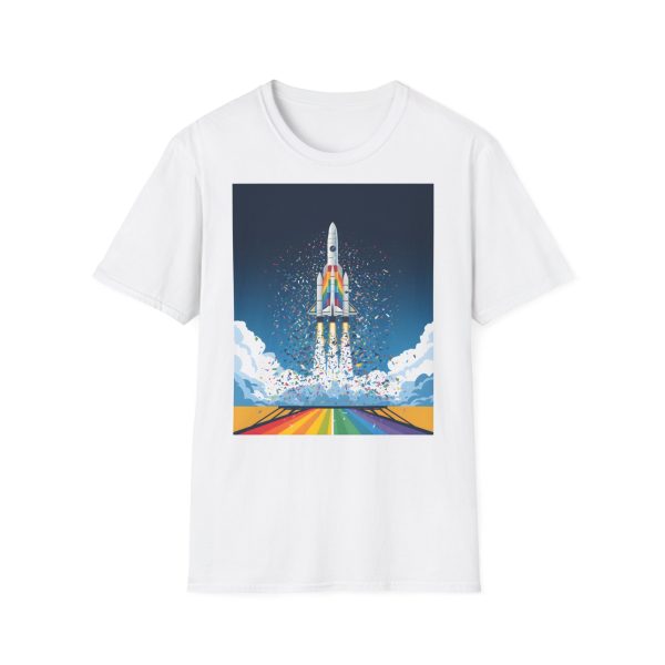 Tshirt LGBTQ+ fusée décolle dans le ciel design futuriste et inspirant pour célébrer la fierté et inclusion LGBTQ+ shirt t-shirt - Image 13