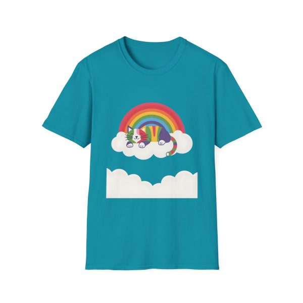 Tshirt LGBTQ+ chat dormant sur un nuage avec arc-en-ciel en arrière-plan design mignon et apaisant pour fierté LGBTQ+ shirt t-shirt - Image 97