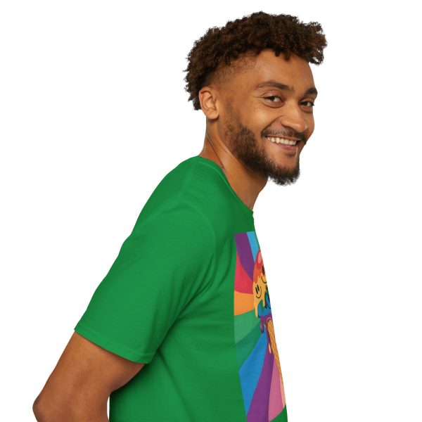 Tshirt Drapeau LGBT trois cônes de glace avec garnitures différentes design amusant et coloré pour célébrer la diversité LGBTQ+ t-shirt - Image 95