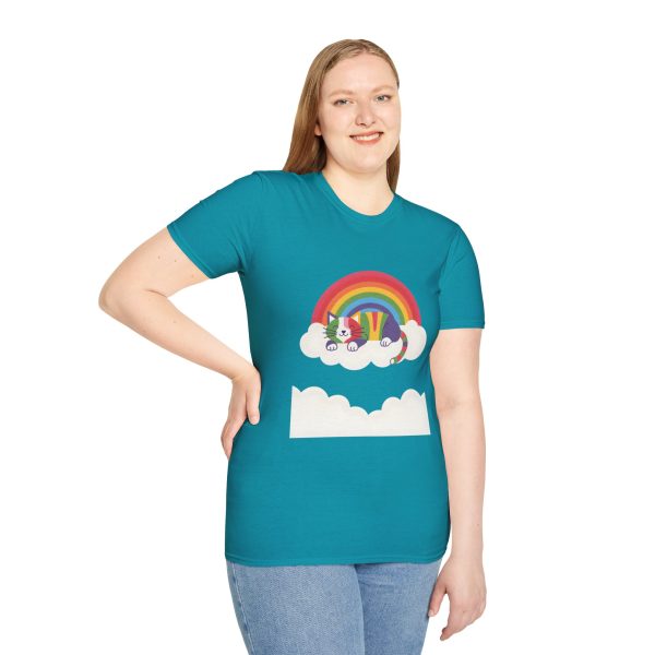 Tshirt LGBTQ+ chat dormant sur un nuage avec arc-en-ciel en arrière-plan design mignon et apaisant pour fierté LGBTQ+ shirt t-shirt - Image 101