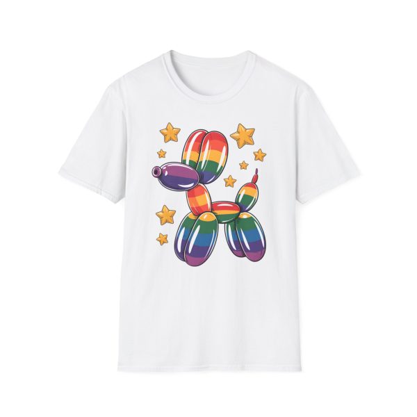 Tshirt Drapeau LGBT ballon en forme de chien avec étoiles design amusant et coloré pour soutien à la communauté LGBTQ+ et diversité t-shirt - Image 13