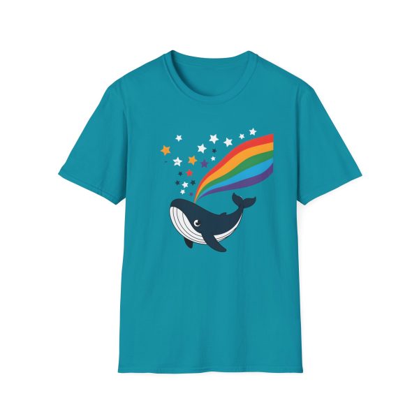 Tshirt LGBTQ+ baleine avec arc-en-ciel et étoiles design magique et coloré pour soutenir la diversité et inclusion LGBTQ+ shirt t-shirt - Image 97