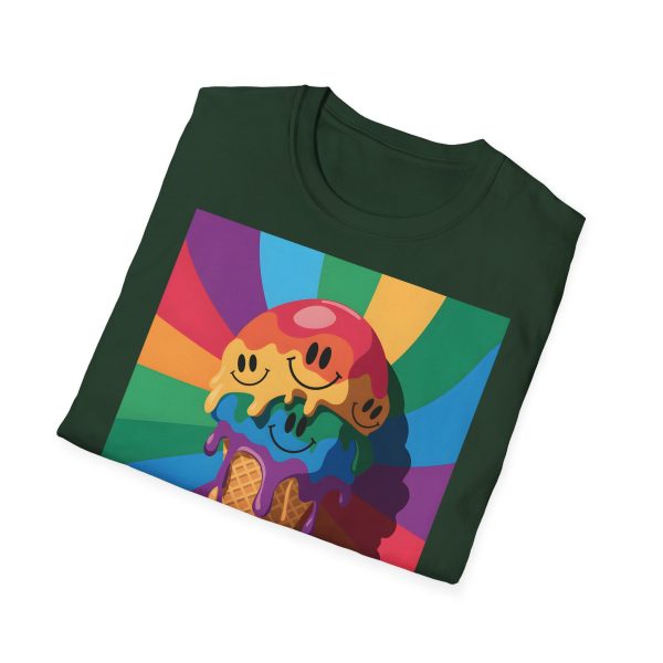 Tshirt Drapeau LGBT trois cônes de glace avec garnitures différentes design amusant et coloré pour célébrer la diversité LGBTQ+ t-shirt - Image 76