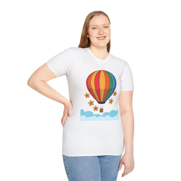 Tshirt LGBTQ+ montgolfière avec étoiles design coloré pour sensibilisation et soutien à la communauté LGBT+ et égalité shirt t-shirt - Image 17