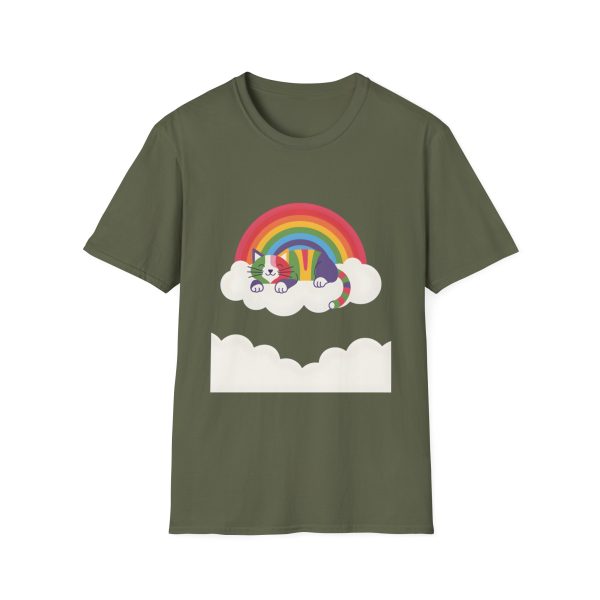 Tshirt LGBTQ+ chat dormant sur un nuage avec arc-en-ciel en arrière-plan design mignon et apaisant pour fierté LGBTQ+ shirt t-shirt - Image 61