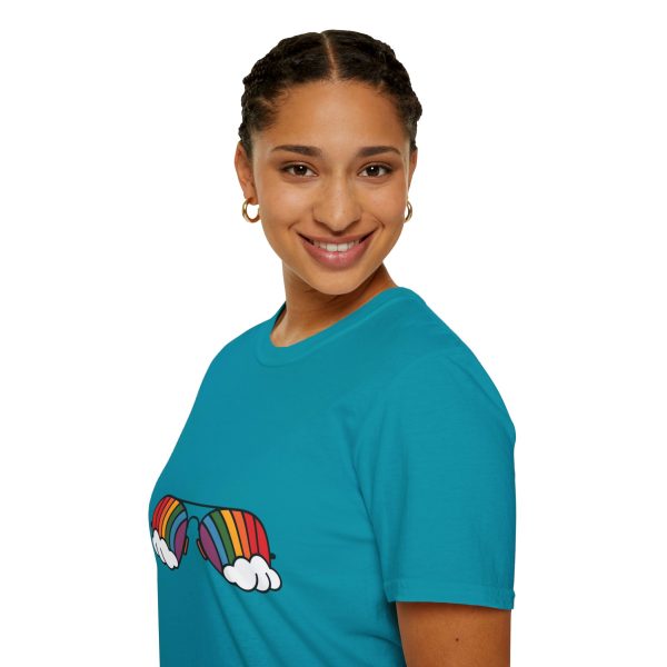 Tshirt Drapeau LGBT lunettes avec arc-en-ciel design amusant et stylé pour sensibilisation et soutien à la communauté LGBTQ+ shirt t-shirt - Image 105