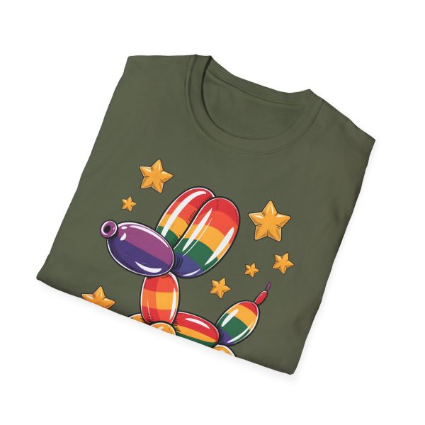 Tshirt Drapeau LGBT ballon en forme de chien avec étoiles design amusant et coloré pour soutien à la communauté LGBTQ+ et diversité t-shirt - Image 64