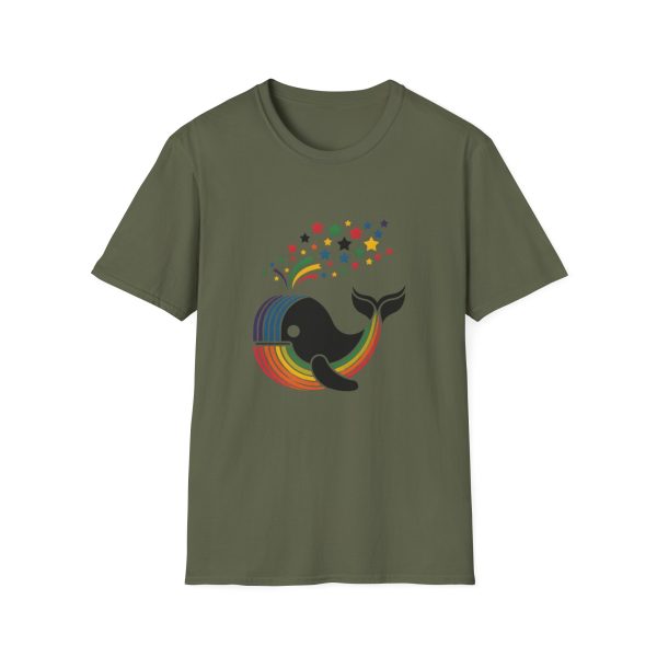 Tshirt LGBT+ baleine sautant hors d'un arc-en-ciel design magique et coloré pour célébrer la fierté et diversité LGBTQ+ shirt t-shirt - Image 61