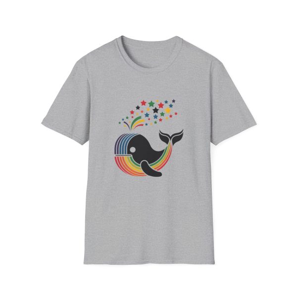 Tshirt LGBT+ baleine sautant hors d'un arc-en-ciel design magique et coloré pour célébrer la fierté et diversité LGBTQ+ shirt t-shirt - Image 25