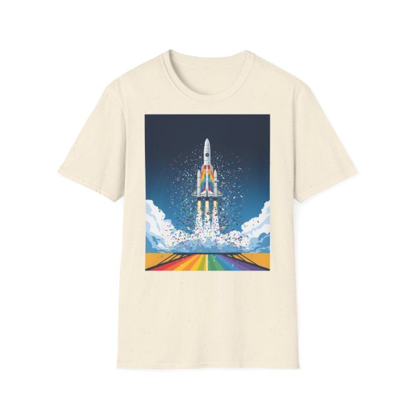 Tshirt LGBTQ+ fusée décolle dans le ciel design futuriste et inspirant pour célébrer la fierté et inclusion LGBTQ+ shirt t-shirt - Image 37