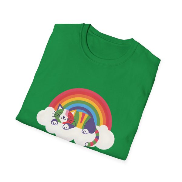 Tshirt LGBTQ+ chat dormant sur un nuage avec arc-en-ciel en arrière-plan design mignon et apaisant pour fierté LGBTQ+ shirt t-shirt - Image 88