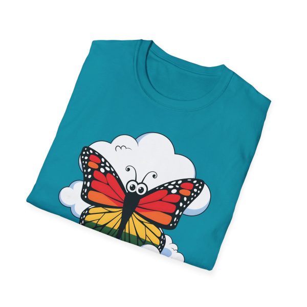 Tshirt Drapeau LGBT papillon assis sur un nuage dans le ciel design poétique et coloré pour sensibilisation et fierté LGBTQ+ shirt t-shirt - Image 100