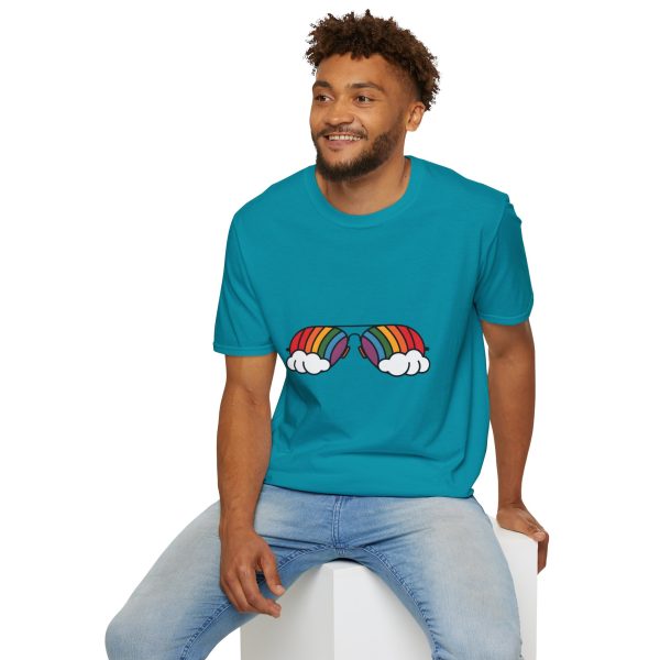 Tshirt Drapeau LGBT lunettes avec arc-en-ciel design amusant et stylé pour sensibilisation et soutien à la communauté LGBTQ+ shirt t-shirt - Image 108