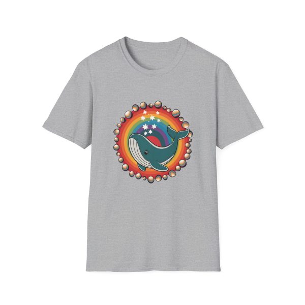 Tshirt LGBT+ baleine avec un arc-en-ciel en arrière-plan design magique et coloré pour sensibilisation et inclusion LGBTQ+ shirt t-shirt - Image 25