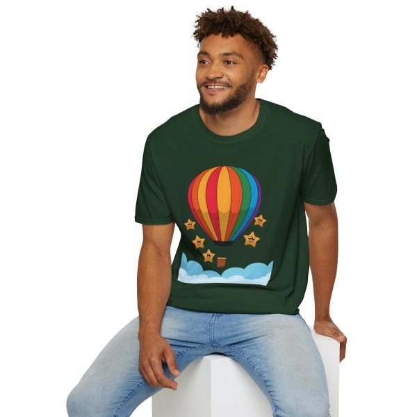 Tshirt LGBTQ+ montgolfière avec étoiles design coloré pour sensibilisation et soutien à la communauté LGBT+ et égalité shirt t-shirt - Image 84