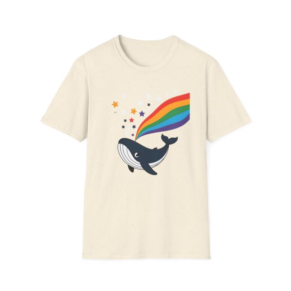 Tshirt LGBTQ+ baleine avec arc-en-ciel et étoiles design magique et coloré pour soutenir la diversité et inclusion LGBTQ+ shirt t-shirt - Image 37